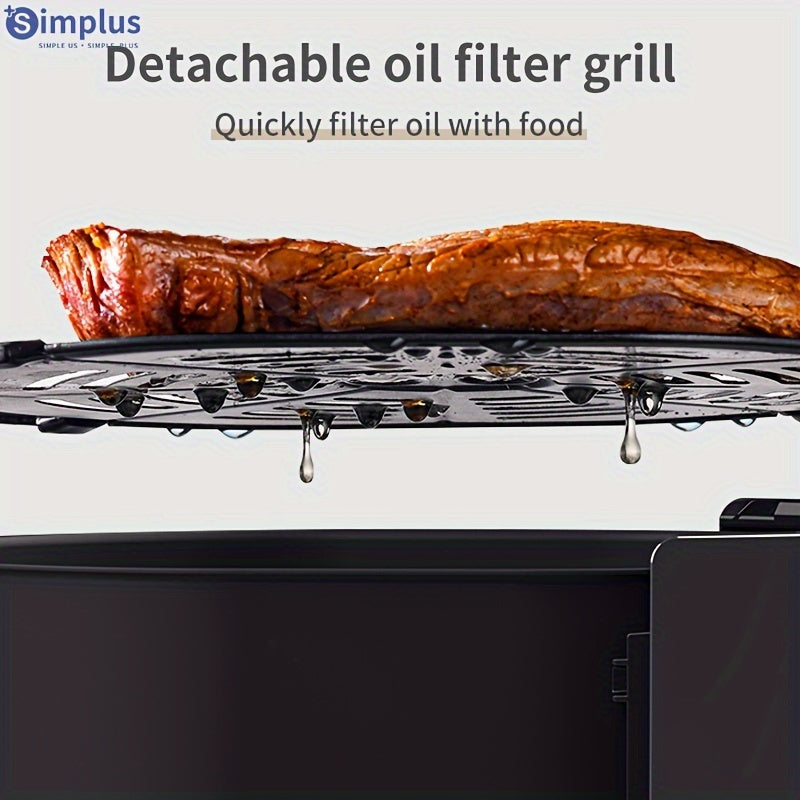 Simplus Mechanical Air Fryer 007 - 3.5L, 1350W, Tez Isitish, 360-daraja Havo Aylanishi, Quvvatni O'chirish Xotirasi, Yevropa Standartli Plug