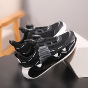 Black and White Checkered Boys Athletic Sneakers Low Top Lightweight School Sports