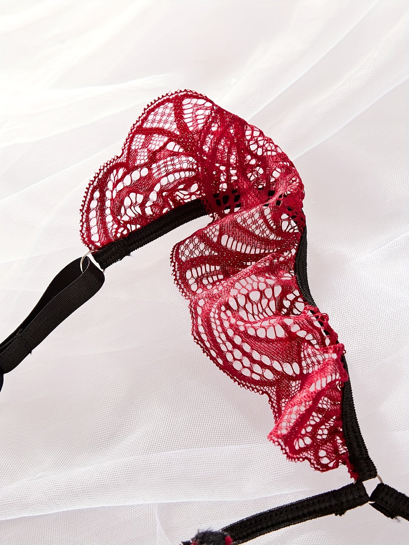 Women's Lace Satin Lingerie Set for Romantic Occasions