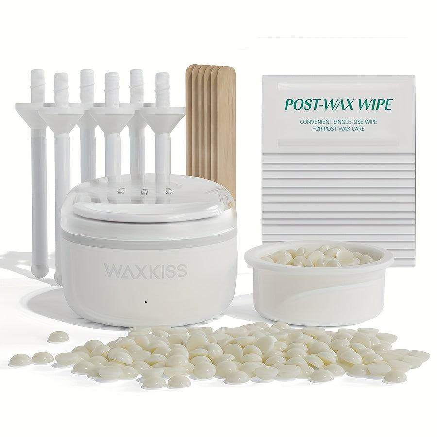 Mini Wax Heater Kit for Eyebrow, Nose and Ear Hair Removal 50g Wax Beans