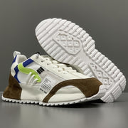 Men's All-Season Casual Sneakers Low Top Lace-Up PU Upper PVC Sole