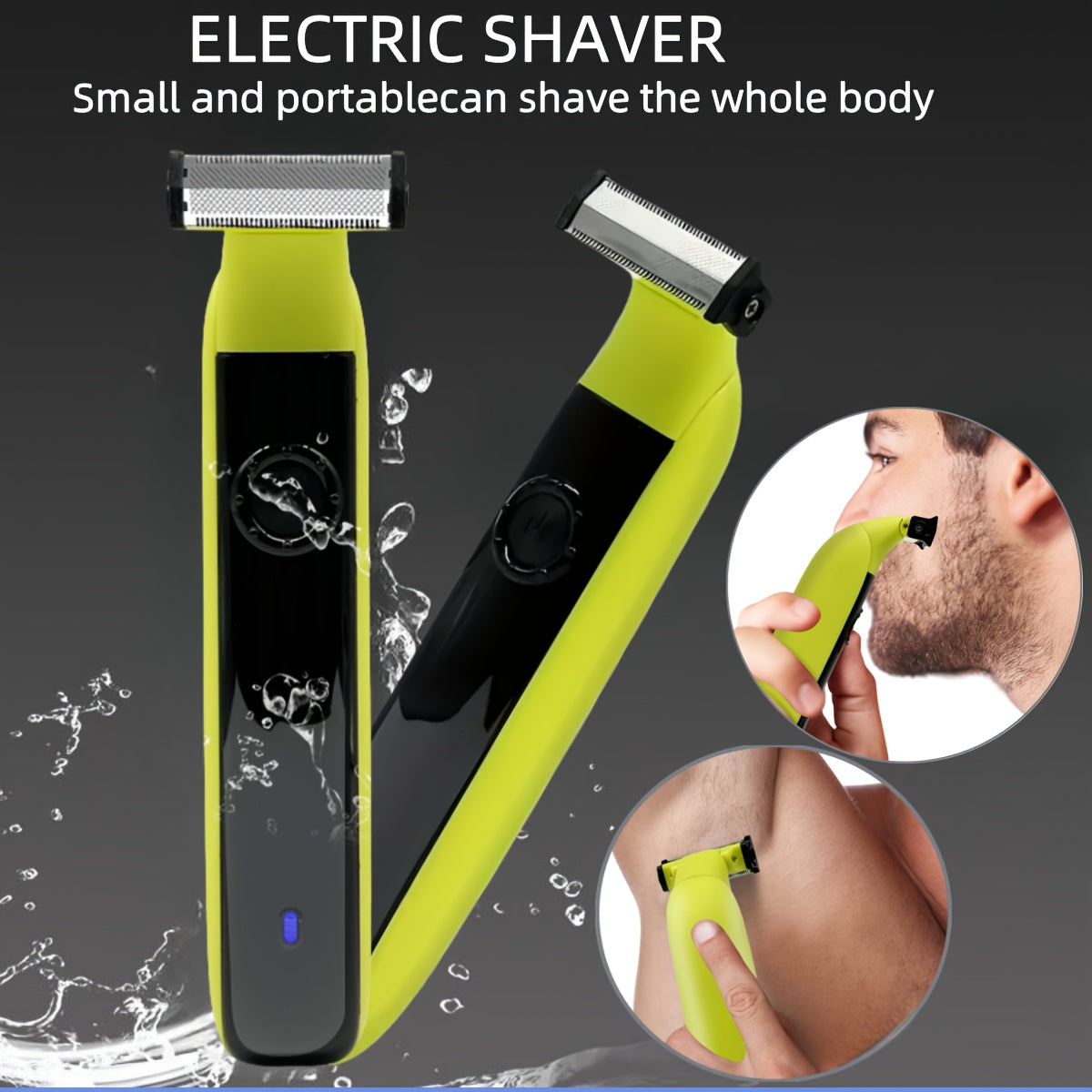 Мужская портативная перезаряжаемая электробритва для подарка