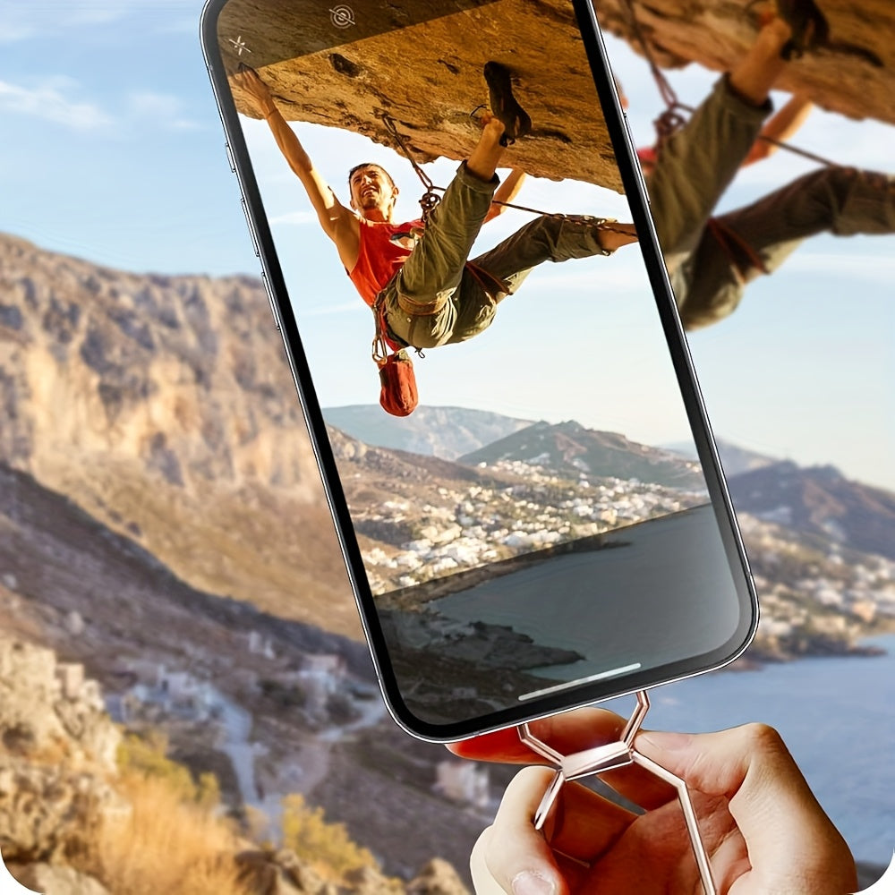 Прочный металлический держатель для телефона из цинкового сплава с вращением на 360 градусов и клеевым креплением для iPhone и Samsung Galaxy