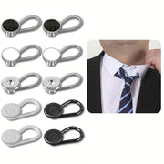 Set of 10 Men's Shirt Collar Buckle Extenders Necktie Extensions Comfortable Gifting