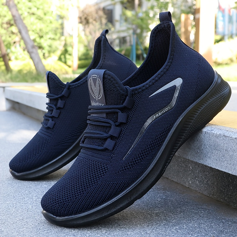 Men's Breathable Fabric Sneakers for Outdoor Jogging Casual All-Season Low Top
