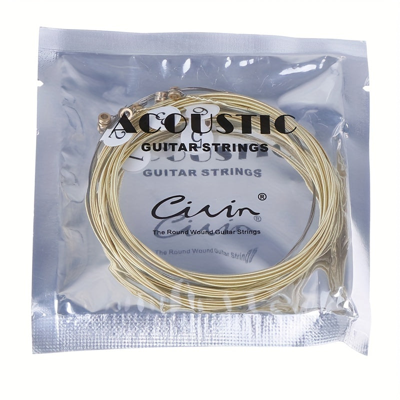 Set of 6 Nickel-Plated Steel Acoustic Guitar Strings
