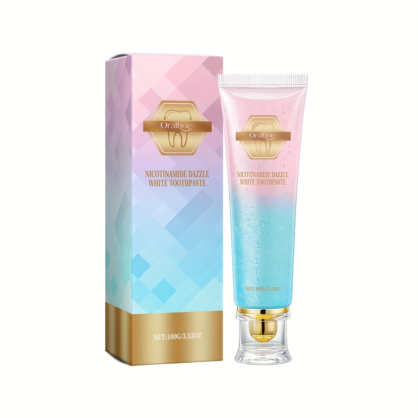 Whitening Toothpaste 100g Deep Clean Fresh Breath Peppermint Aloe