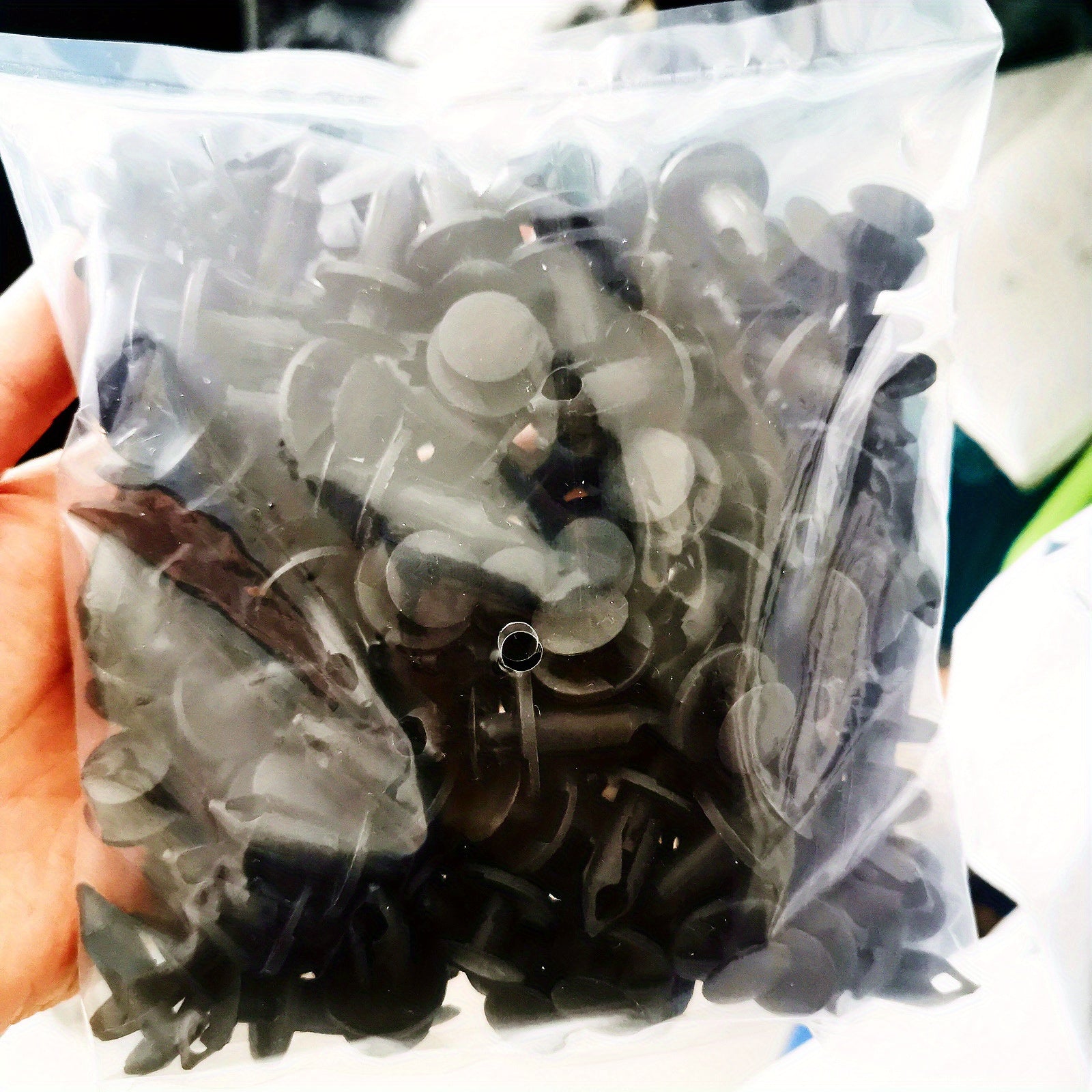 120 Pieces 8mm Car Bumper Clip Fasteners Plastic Rivets for Auto Body