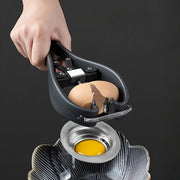 2-in-1 Stainless Steel Egg Opener and Separator for Baking and Cooking