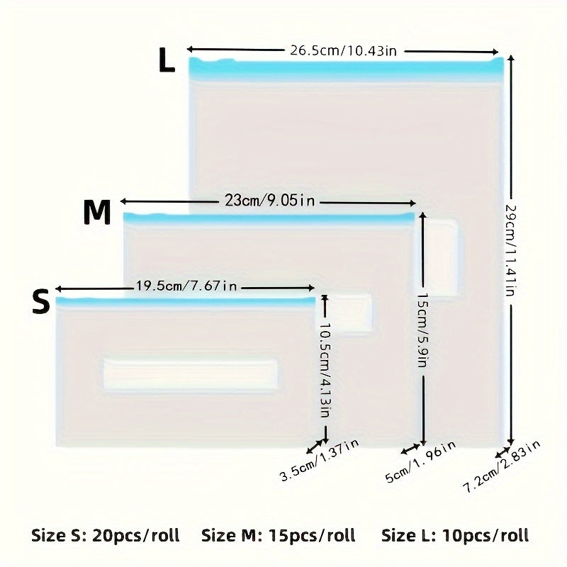 Storage bags packs of 10 15 or 20 for food storage and organization