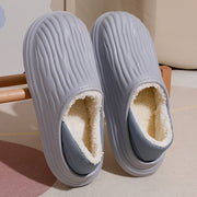Unisex Winter Non-Slip Plush Indoor Slippers Warm Comfortable Thick Bottom