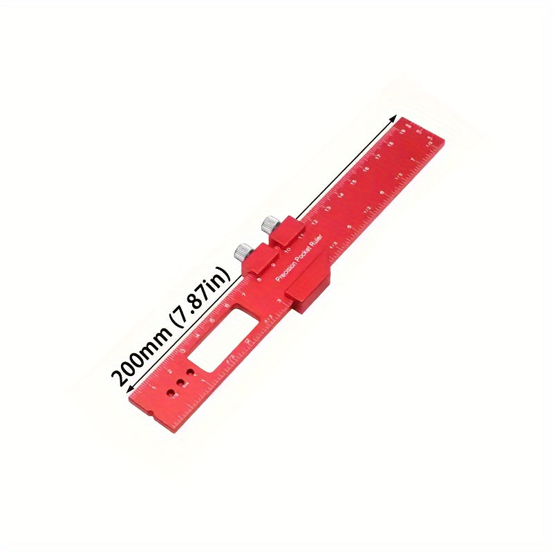 Aluminum T-Shaped Ruler for Woodworking Multi-Function Marking and Measuring