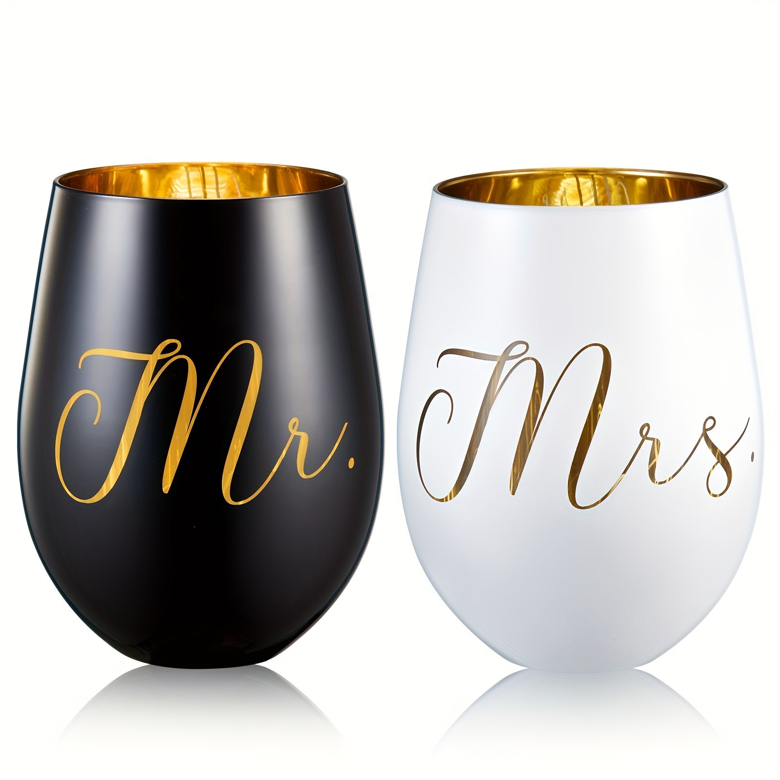 Copas de vino grabadas para bodas para novias y novios. Solo lavado a mano