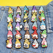 Set of 25 Colorful Enamel Pins with Cake, Camera, Apple, Football, Volleyball, and Gnome Designs for Bags and Accessories