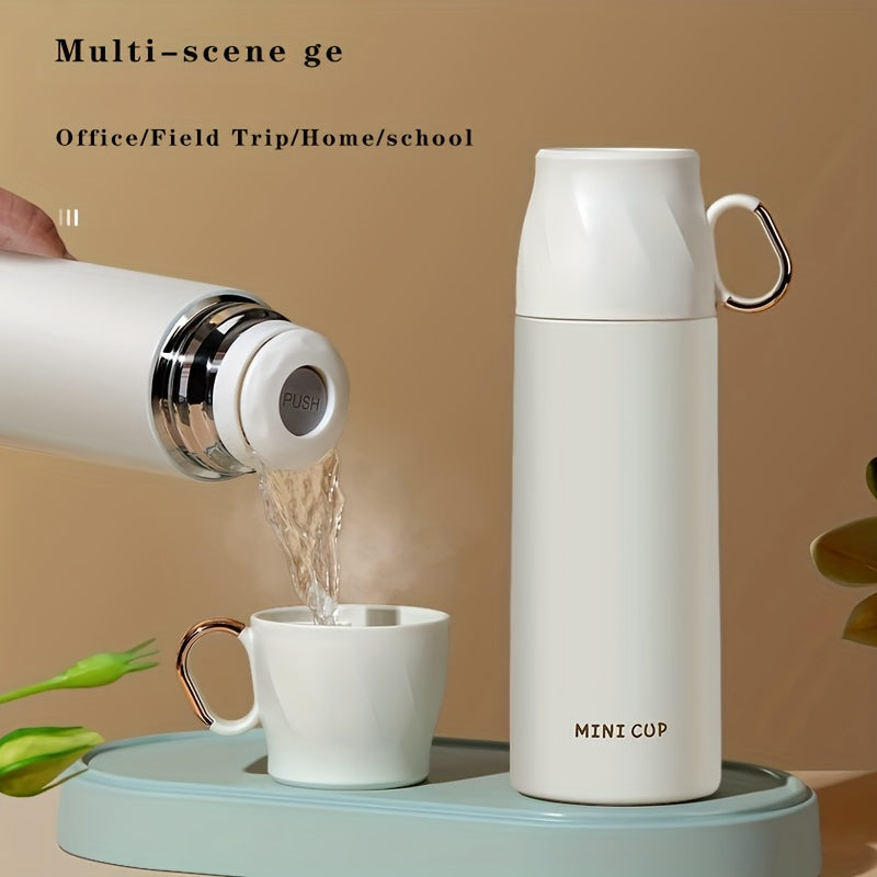 Juego de tazas térmicas de acero inoxidable con aislamiento de doble capa a prueba de fugas para viajes, oficina y escuela