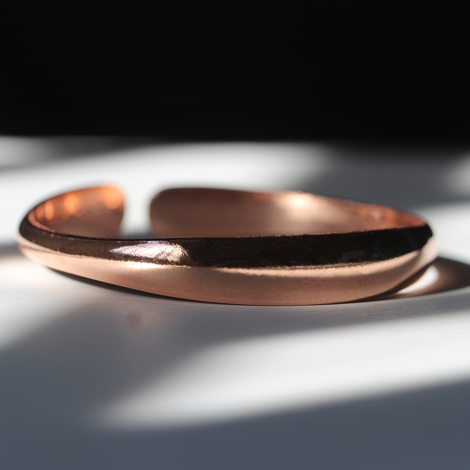 Purple Copper Bangle Bracelet for Men and Women Stylish Jewelry Gift