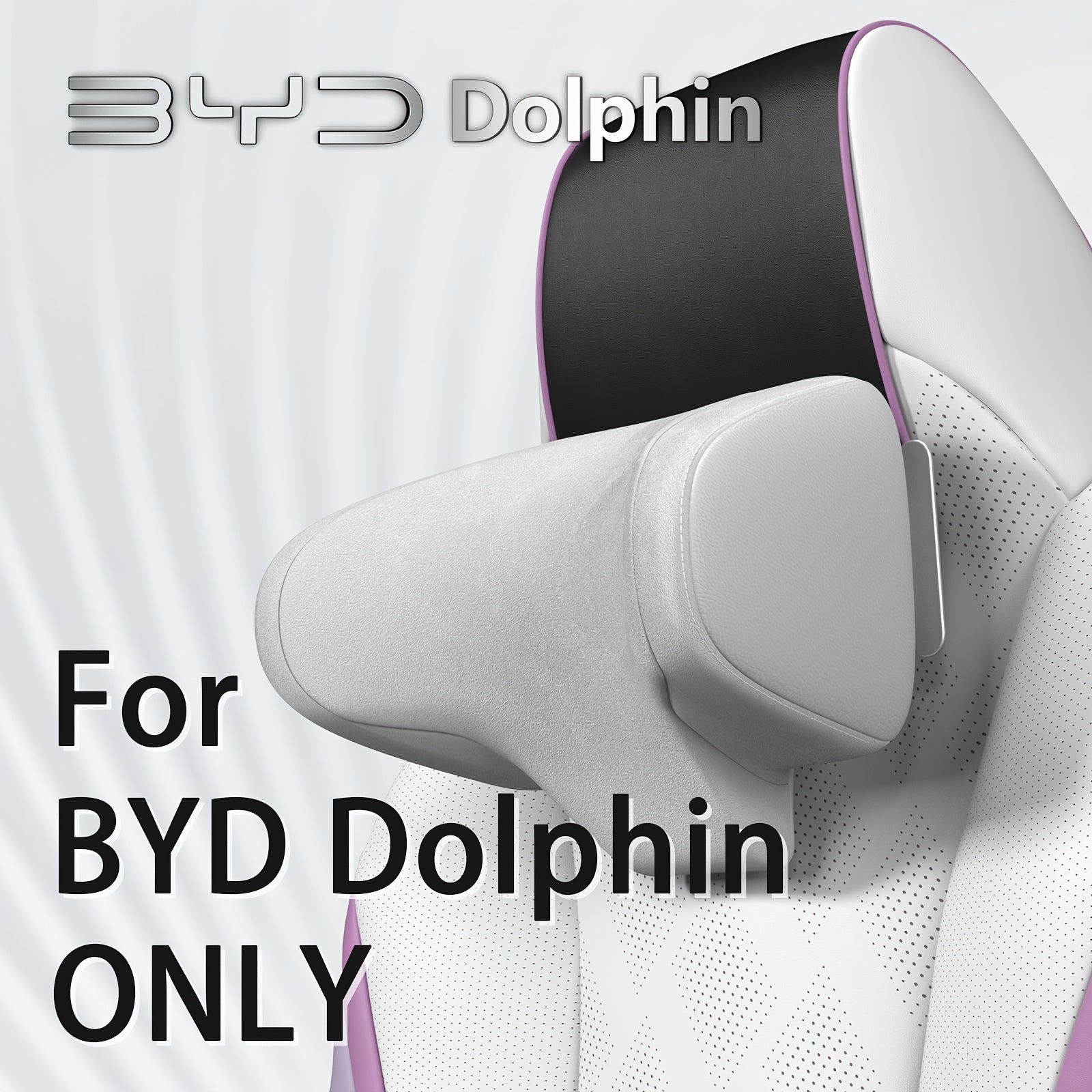 Adjustable Car Neck Pillow Memory Foam Headrest Support for Dolphin Seats