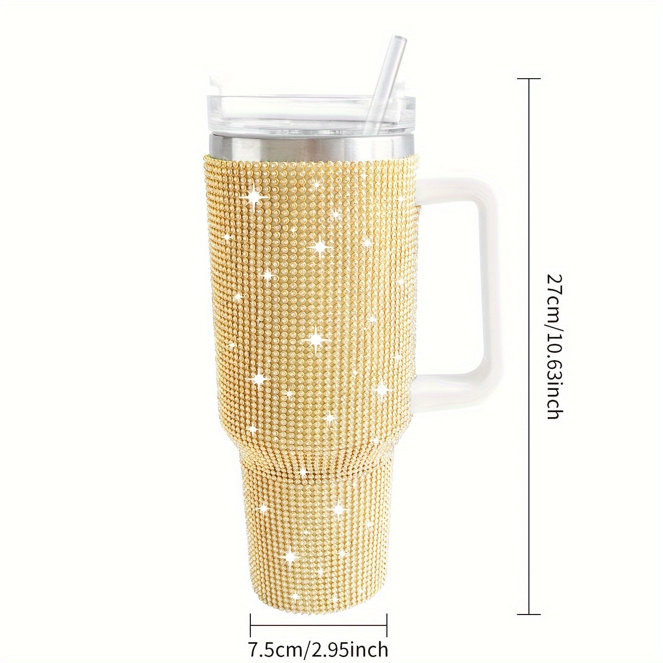 Insulated 40oz Stainless Steel Tumbler with Lid and Straw for Travel and Home