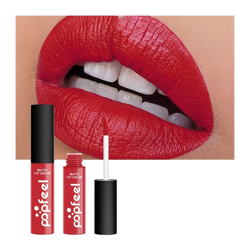 Long Lasting Matte Lip Gloss for Women Liquid Lipstick with Bold Color