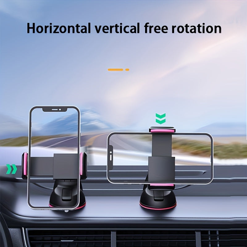 Soporte universal para coche para teléfono, rotación de 360°, fuerte succión, compatible con smartphones