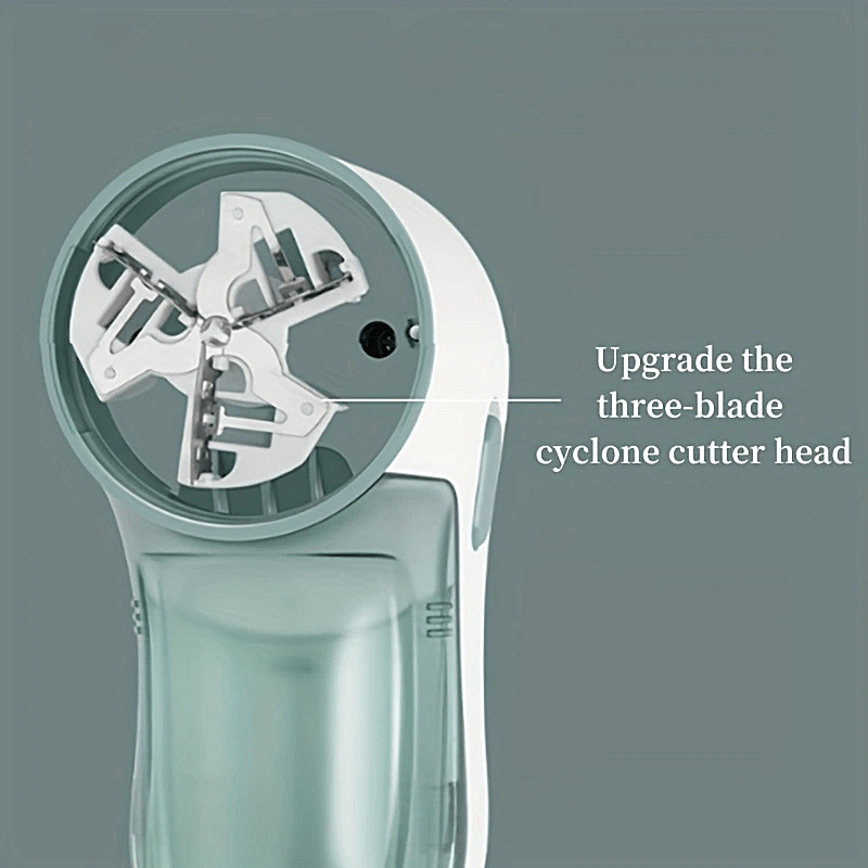 USB tez zaryadlash bilan portativ to'kindi olib tashlagich, kiyimlar, yotoq to'saklari, yumshoq o'yinchoqlar, divan yostiqlari, avtomobil o'rindiqlari va boshqa mato mahsulotlarida samarali mato qirqish uchun.