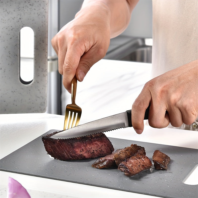 4-Piece Color-Coded Cutting Board Set with Holder BPA-Free Dishwasher Safe