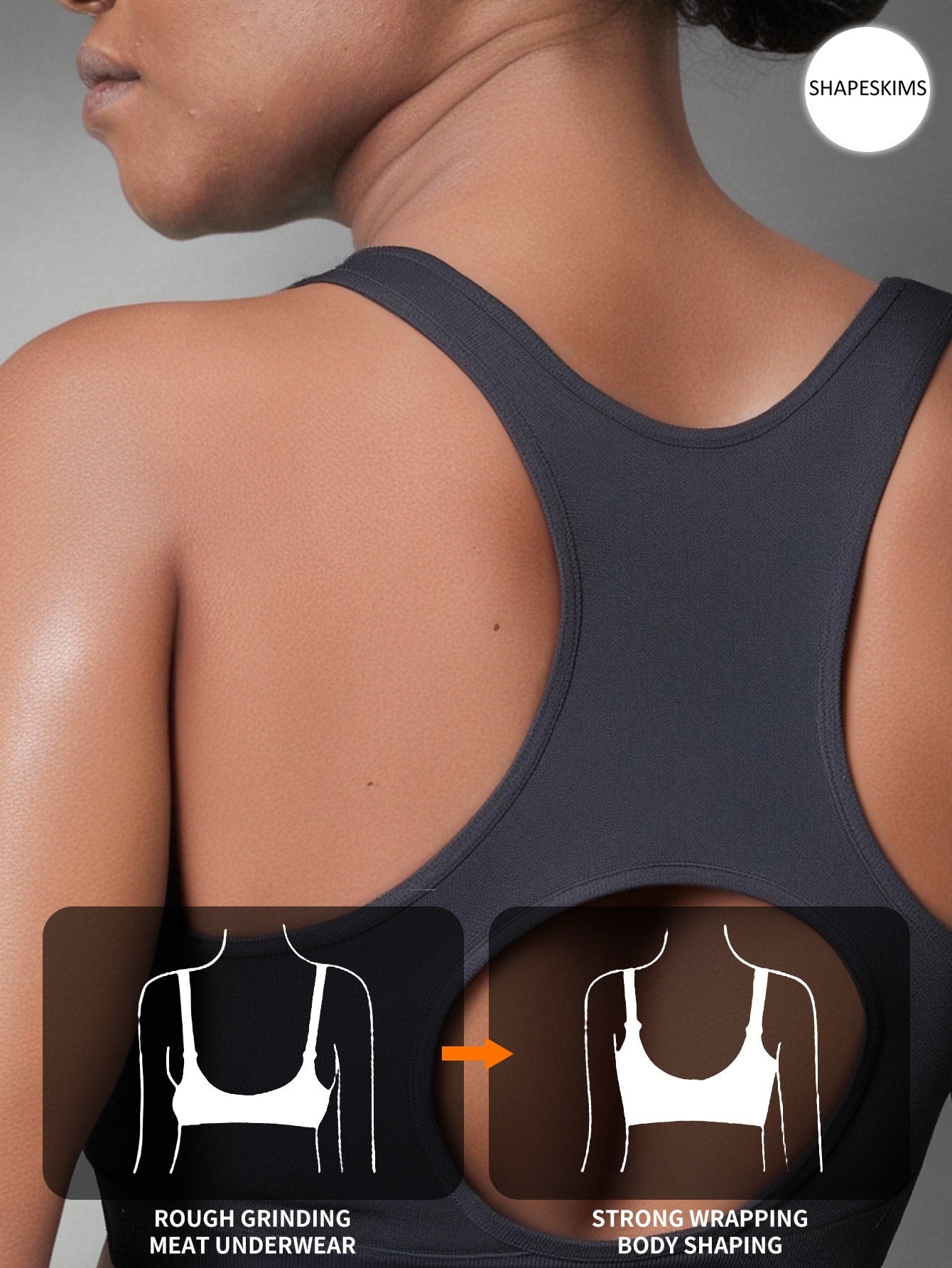 Plus Size Seamless Sports Bra Breathable Comfortable Supportive Adjustable Zipper