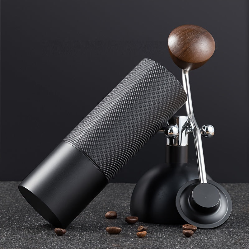 Manual Coffee Grinder Stainless Steel Conical Burr Black 1pc Adjustable Setting