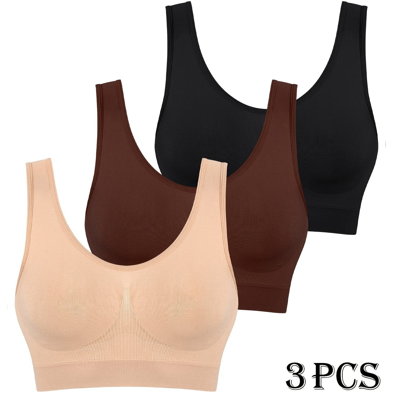 Women’s High Support Seamless Sports Bras Polyamide Elastane No Padding Shockproof Wirefree