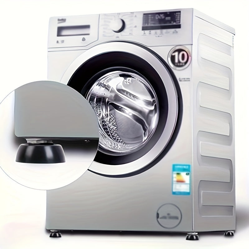 4 Pack Anti-Vibration Rubber Washing Machine Foot Pads Non-Slip Shock Absorbing Height Boost