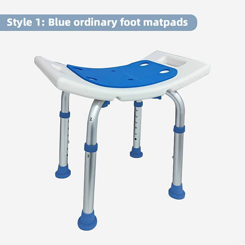 Kichik uyda foydalanish uchun mo'ljallangan hammom stuli, qariyalarga va homilador ayollarga mos, sirpanmaydigan dizayn, 6 balandlikni sozlash, vannada foydalanish uchun qulay.