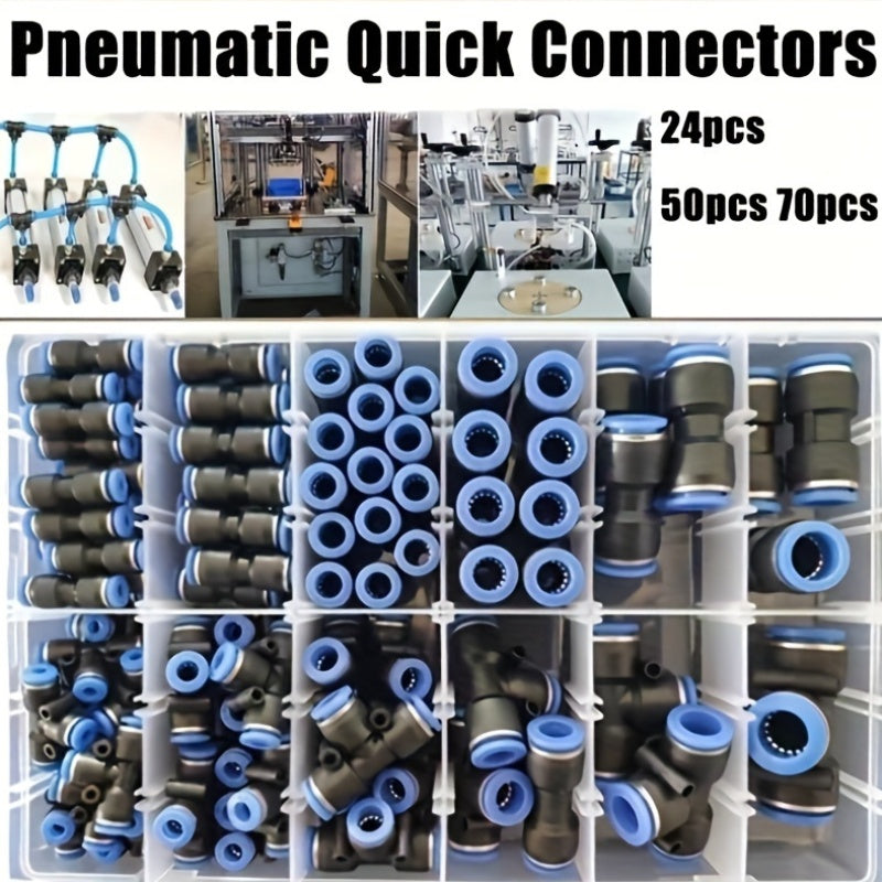 Pneumatic Quick Connector Pipe Straight Push-In Air Fittings 4/6/8/10/12