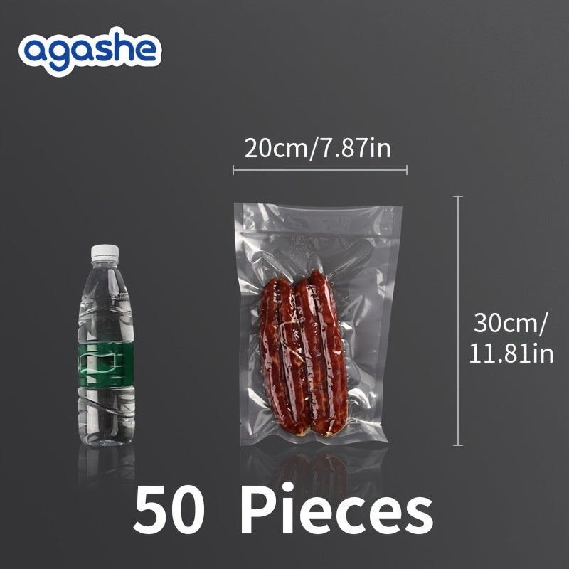 50 dona Og'ir Vaznli Suvni Yopish uchun Qoplar, Oziq-ovqatni Saqlash, Pichoqga chidamli, Muzlatgichda Saqlash