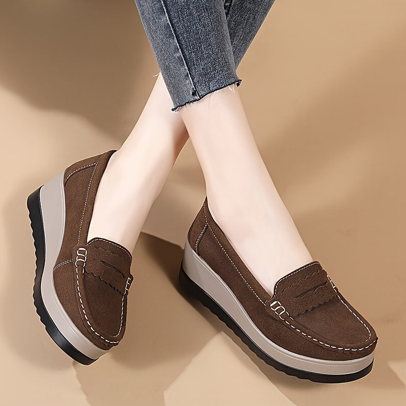 Women's Breathable Lightweight Slip-On Loafers with Microfiber Insole