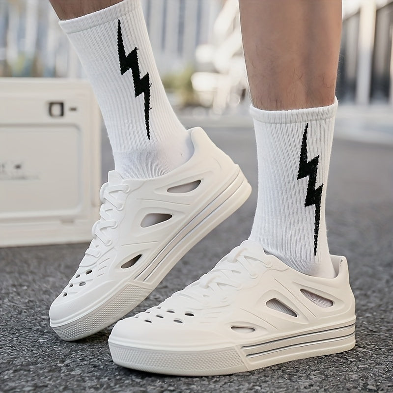 Unisex EVA Clog Sandals Lightweight Summer Beach Shoes Black White