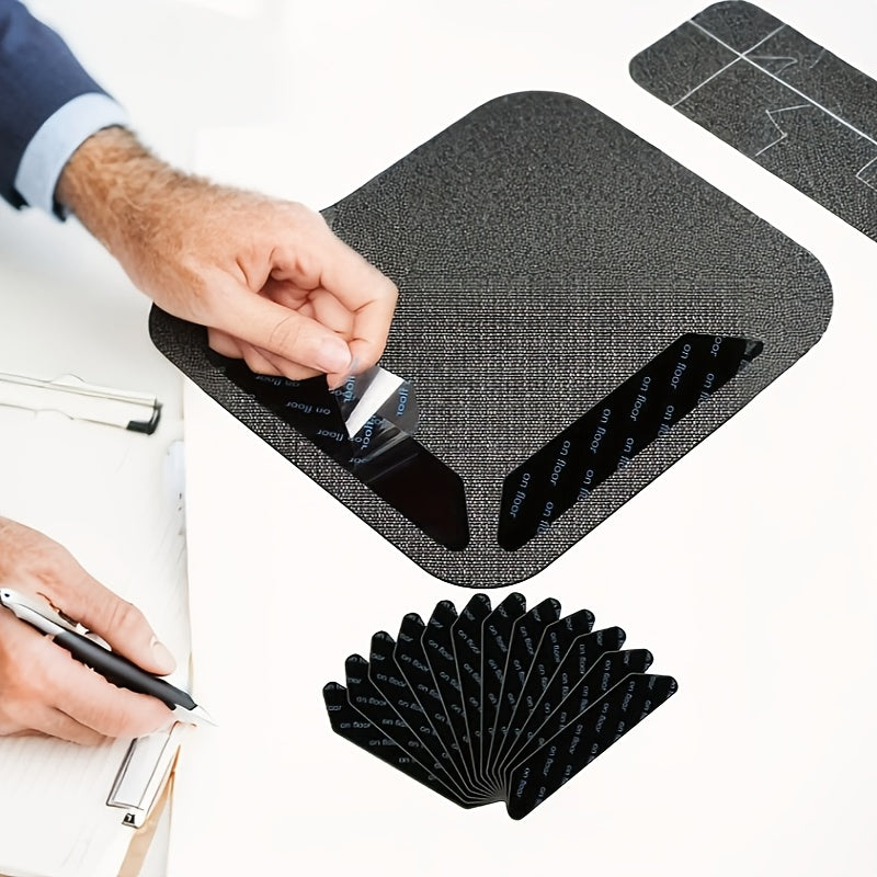 O'z-o'zidan yopishadigan gilam ushlagich lentasi - joy gilamlarini joyida ushlab turish uchun - oshxona va hammom pollari uchun mukammal, sirpanmaydigan va qayta ishlatiladigan tirnoq padlari