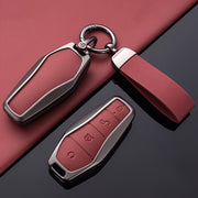 Car Key Cover Shell for EV Fob Alloy Style Key Case Durable Protector