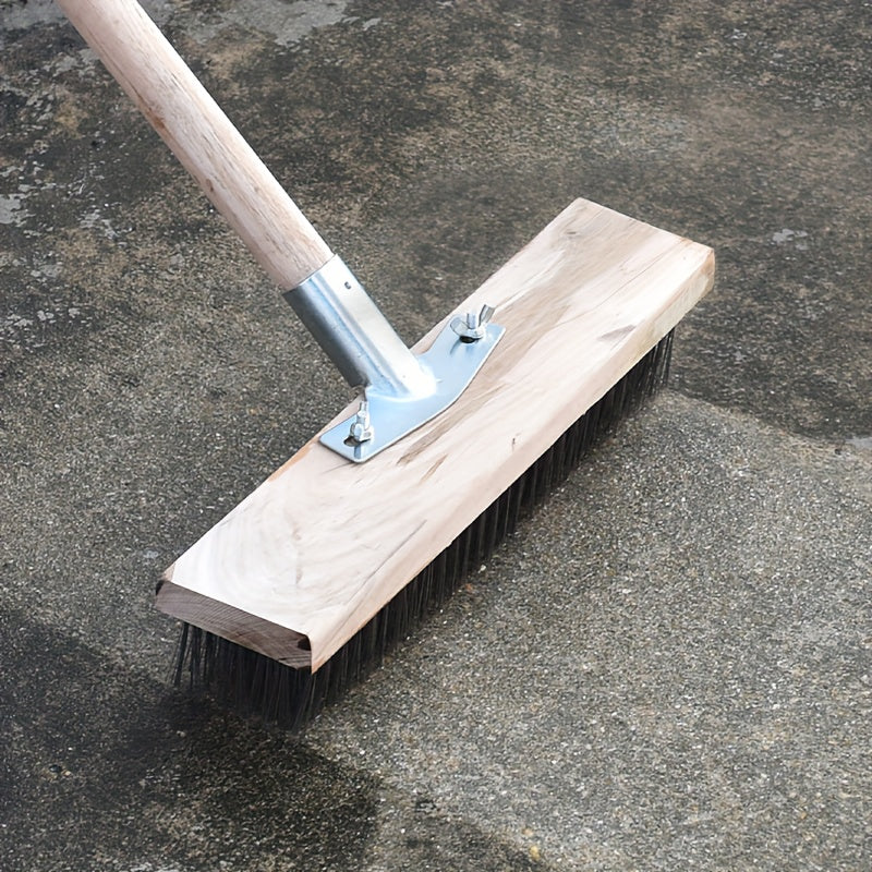 Set of 2 Outdoor Patio Deck Scrub Brushes with Tough Bristles for Heavy-Duty Cleaning