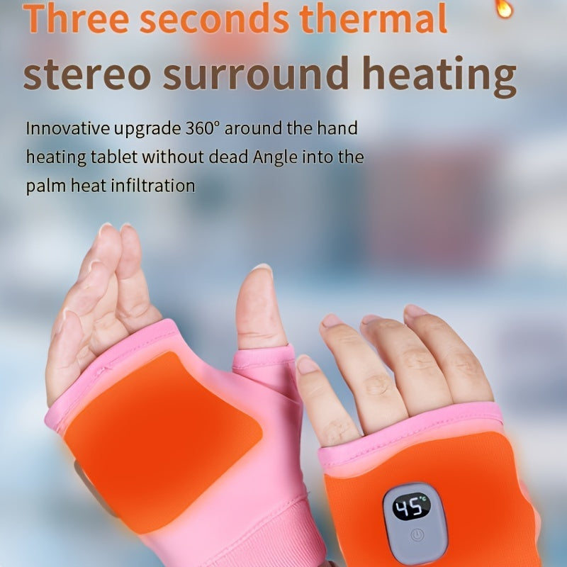 1 juft USB orqali zaryadlanadigan isitiladigan qo'lqop, 3 darajali harorat nazorati, 1800mAh batareya, ≤36V volt, ochiq havoda, ofisda va o'qish uchun.