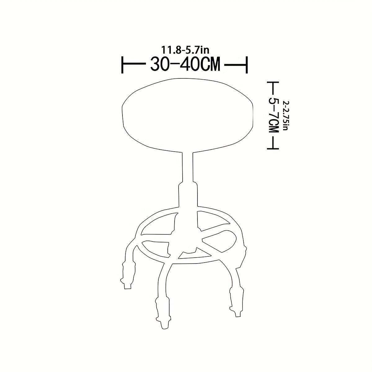 Velvet Stretch Stool Cover for Home and Office Decor in Multiple Colors