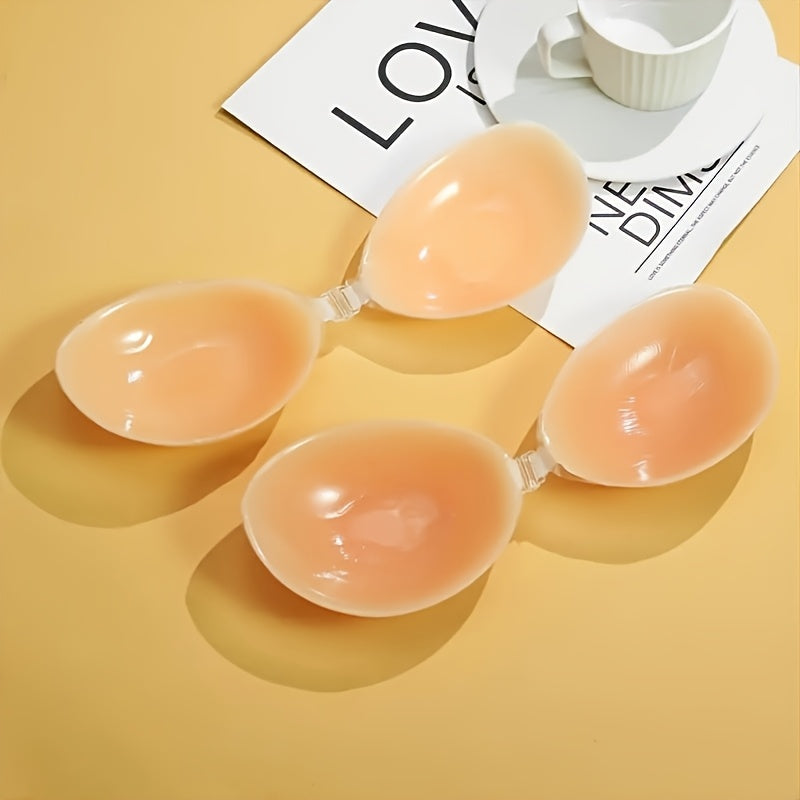 Invisible Silicone Lift Bra Strapless Seamless Push-Up Breathable Non-Woven Lingerie