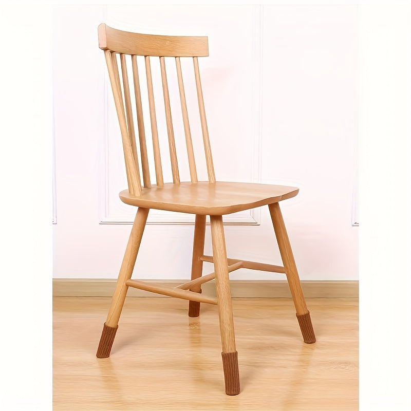 Set of 24 Elastic Chair Leg Socks with Anti-Slip Pads for Floor Protection