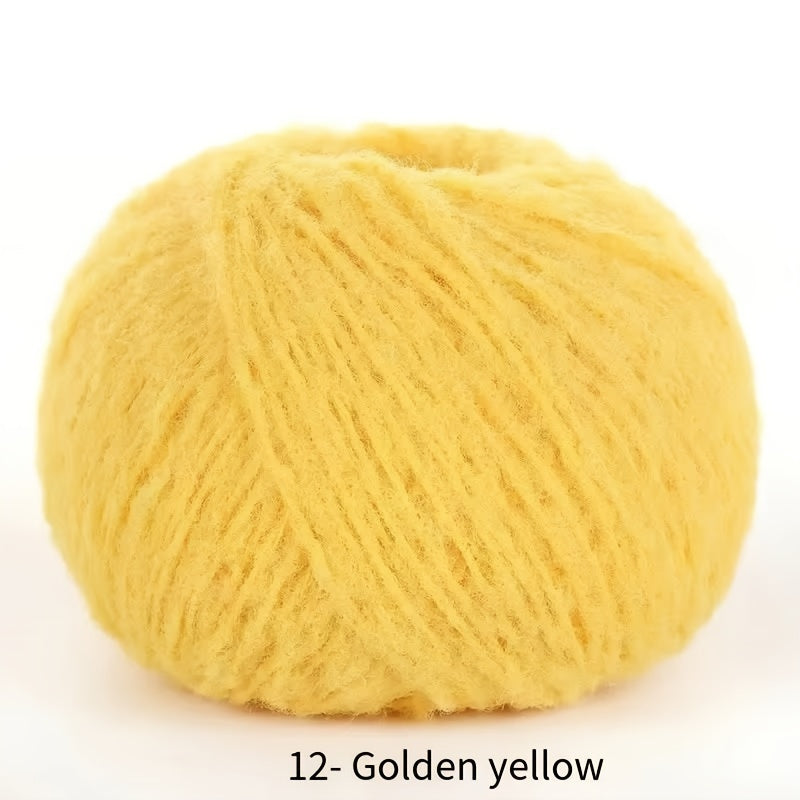 Soft Velvet Yarn Roll 40g Mixed Color Nylon for Knitting Dolls Scarves Blankets