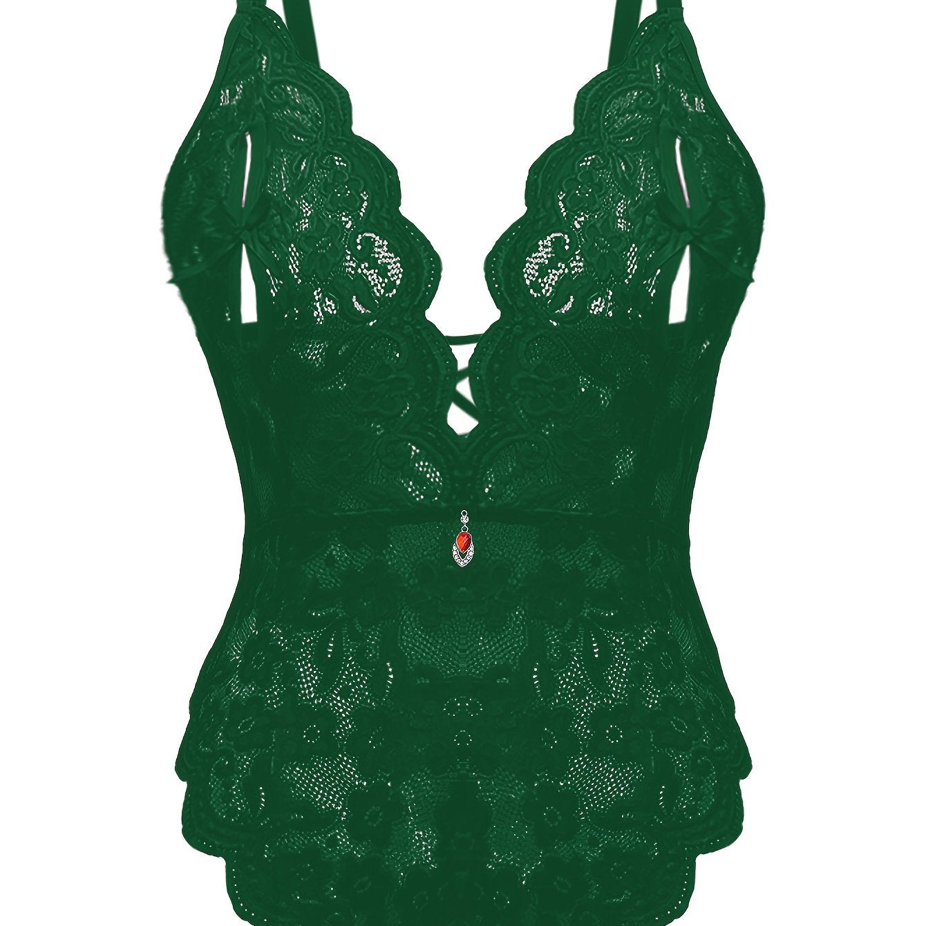 Plus Size Women Lace Bodycon Bodysuit Hollow-Out Contrast Sexy Constraints