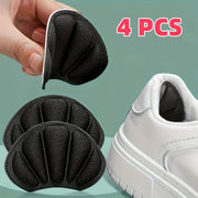 Memory Foam Heel Cushion Pads 4 Pcs Shoe Fitting Inserts Anti-Slip Blister