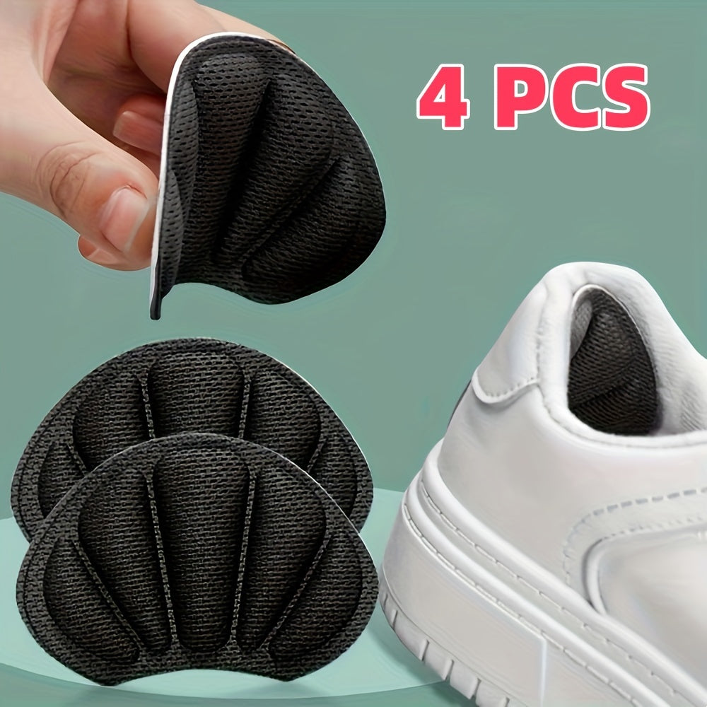 Memory Foam Heel Cushion Pads 4 Pcs Shoe Fitting Inserts Anti-Slip Blister