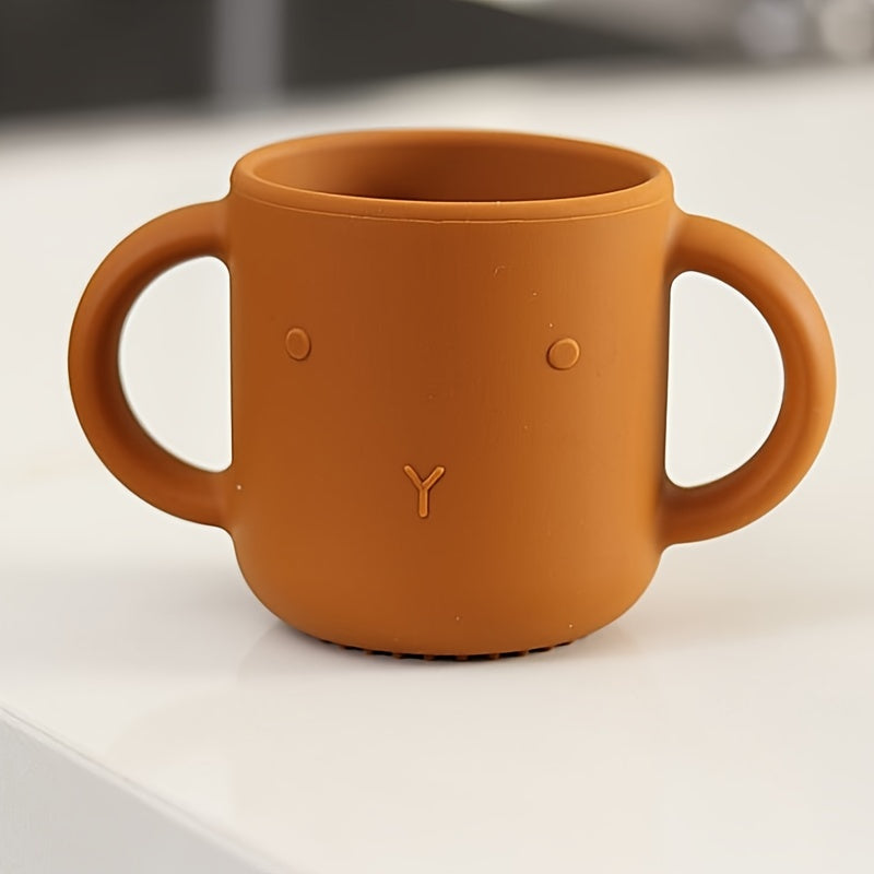 Vaso de silicona para niños de 5 oz con asa, libre de BPA, apto para alimentos, apto para lavavajillas, para mayores de 6 meses