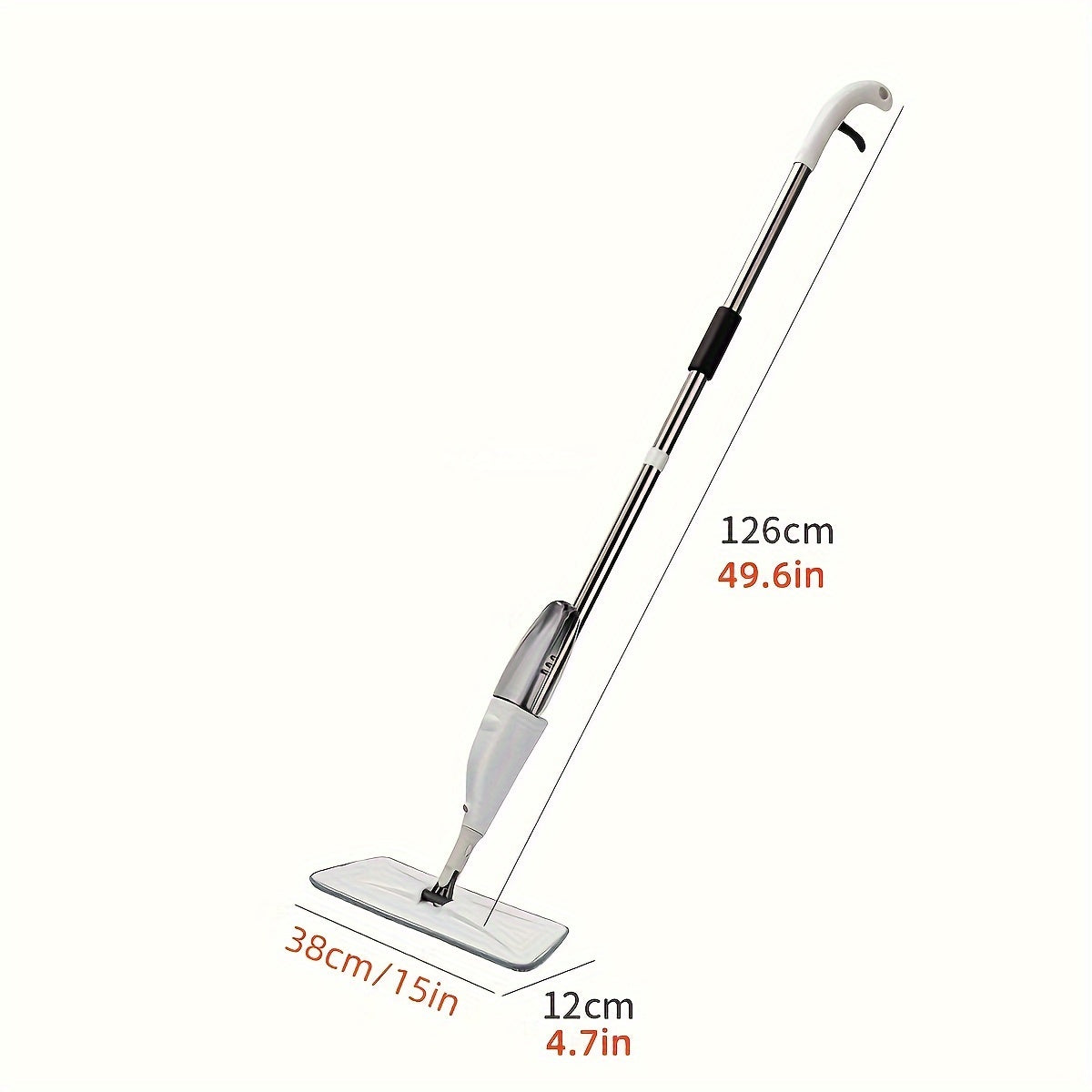 Wet and Dry Flat Mop with Self-Wringing, Long-Lasting Plastic, for Home and Outdoor Cleaning