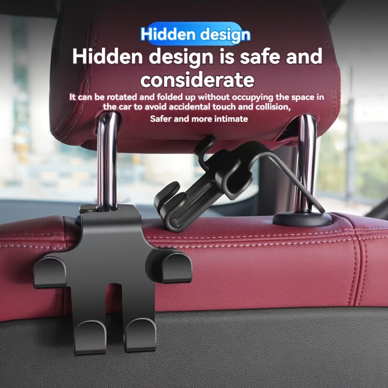 Universal ABS Car Seat Hook Hanger for Storage and Phone Holder
