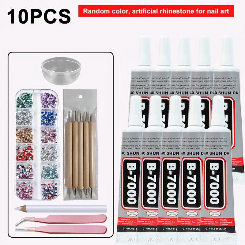 Multi-Purpose Transparent Adhesive Glue for Jewelry and Car Interior